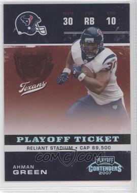2007 Playoff Contenders - [Base] - Playoff Ticket #41 - Ahman Green /199