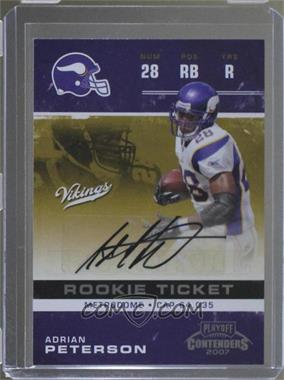 2007 Playoff Contenders - [Base] #104 - Adrian Peterson /355