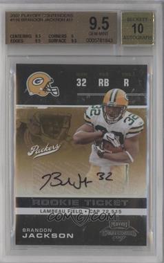 2007 Playoff Contenders - [Base] #116 - Brandon Jackson [BGS 9.5 GEM MINT]