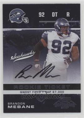 2007 Playoff Contenders - [Base] #117 - Brandon Mebane