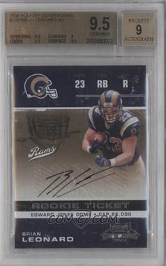 2007 Playoff Contenders - [Base] #120 - Brian Leonard [BGS 9.5 GEM MINT]