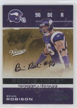 2007 Playoff Contenders - [Base] #121 - Brian Robison