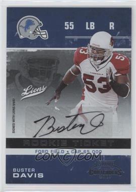 2007 Playoff Contenders - [Base] #122 - Buster Davis /246