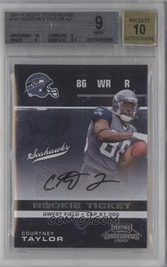 2007 Playoff Contenders - [Base] #131 - Courtney Taylor [BGS 9 MINT]
