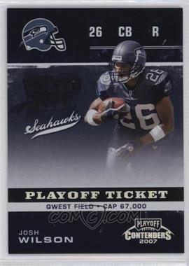 2007 Playoff Contenders - [Base] #176 - Josh Wilson /501