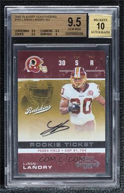 2007 Playoff Contenders - [Base] #185 - LaRon Landry [BGS 9.5 GEM MINT]