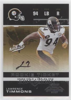 2007 Playoff Contenders - [Base] #187 - Lawrence Timmons