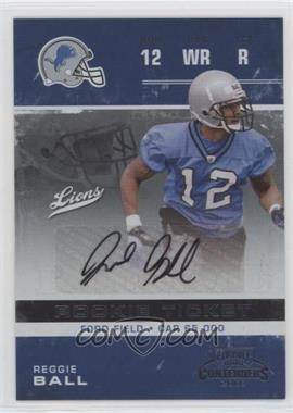 2007 Playoff Contenders - [Base] #211 - Reggie Ball