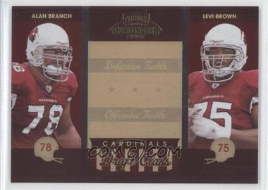 2007 Playoff Contenders - Draft Class #DC-1 - Alan Branch, Levi Brown /1000