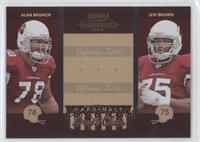 Alan Branch, Levi Brown #/1,000