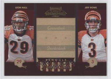 2007 Playoff Contenders - Draft Class #DC-8 - Leon Hall, Jeff Rowe /1000