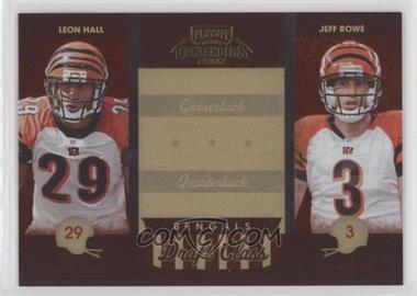 2007 Playoff Contenders - Draft Class #DC-8 - Leon Hall, Jeff Rowe /1000