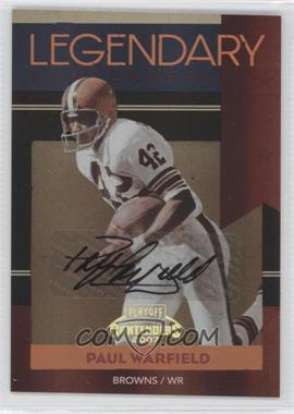 2007 Playoff Contenders - Legendary Contenders - Black Autographs #LC-14 - Paul Warfield /75