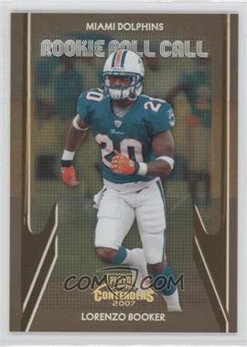 2007 Playoff Contenders - Rookie Roll Call - Gold #RRC-17 - Lorenzo Booker /250