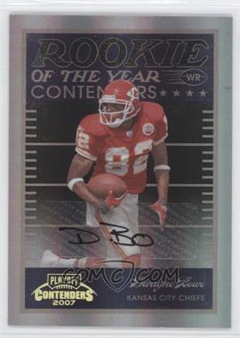 2007 Playoff Contenders - Rookie of the Year Contenders - Black Autographs #ROY-11 - Dwayne Bowe /50