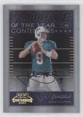 2007 Playoff Contenders - Rookie of the Year Contenders - Black Autographs #ROY-19 - John Beck /50