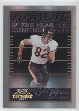 2007 Playoff Contenders - Rookie of the Year Contenders - Black #ROY-14 - Greg Olsen /100