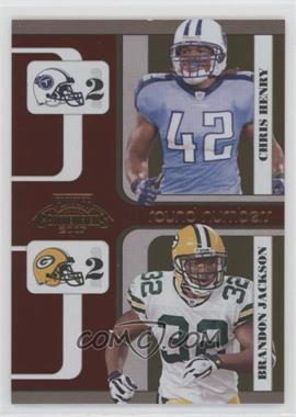 2007 Playoff Contenders - Round Numbers #RN-15 - Chris Henry, Brandon Jackson /1000
