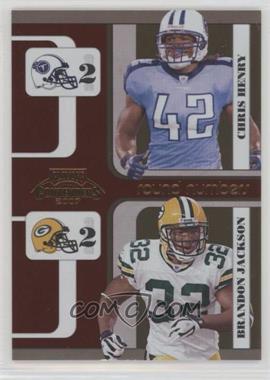 2007 Playoff Contenders - Round Numbers #RN-15 - Chris Henry, Brandon Jackson /1000