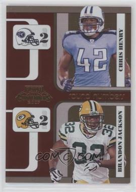 2007 Playoff Contenders - Round Numbers #RN-15 - Chris Henry, Brandon Jackson /1000