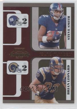 2007 Playoff Contenders - Round Numbers #RN-18 - Steve Smith, Brian Leonard /1000