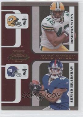 2007 Playoff Contenders - Round Numbers #RN-32 - DeShawn Wynn, Ahmad Bradshaw /1000