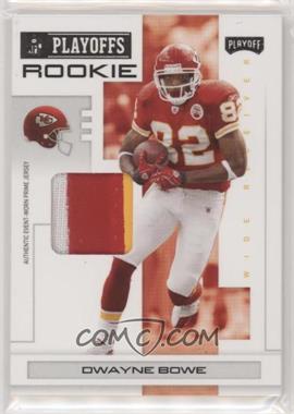 2007 Playoff NFL Playoffs - [Base] - Black Materials Prime #110 - Dwayne Bowe /5