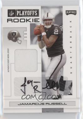 2007 Playoff NFL Playoffs - [Base] - Black Materials Signatures #115 - JaMarcus Russell /5