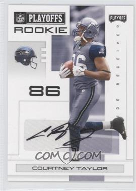 2007 Playoff NFL Playoffs - [Base] - Black Signatures #150 - Courtney Taylor /5