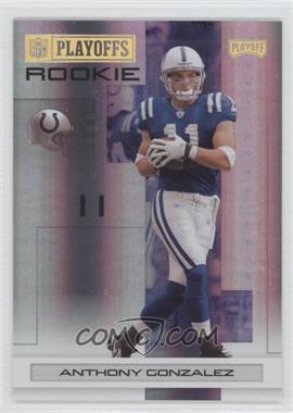 2007 Playoff NFL Playoffs - [Base] - Gold Holofoil #102 - Anthony Gonzalez /25