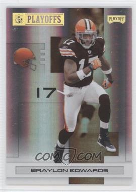 2007 Playoff NFL Playoffs - [Base] - Gold Holofoil #23 - Braylon Edwards /25