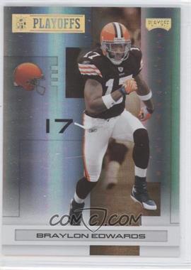 2007 Playoff NFL Playoffs - [Base] - Gold Holofoil #23 - Braylon Edwards /25