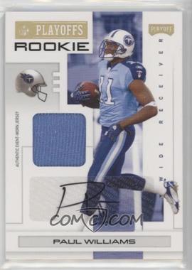 2007 Playoff NFL Playoffs - [Base] - Gold Materials Prime Signatures #126 - Paul Williams /10 [EX to NM]