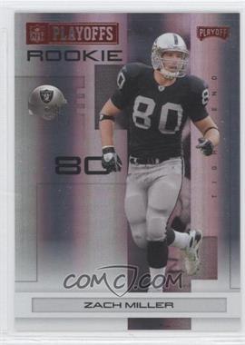 2007 Playoff NFL Playoffs - [Base] - Red Holofoil #159 - Zach Miller /125