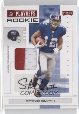 2007 Playoff NFL Playoffs - [Base] - Red Materials Prime Signatures #129 - Steve Smith /50