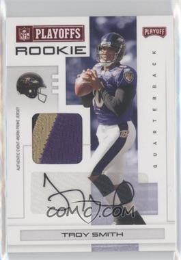 2007 Playoff NFL Playoffs - [Base] - Red Materials Prime Signatures #133 - Troy Smith /50