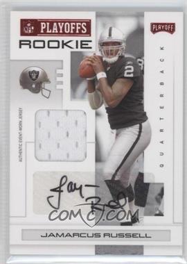 2007 Playoff NFL Playoffs - [Base] - Red Materials Signatures #115 - JaMarcus Russell /50