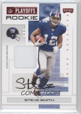 2007 Playoff NFL Playoffs - [Base] - Red Materials Signatures #129 - Steve Smith /50