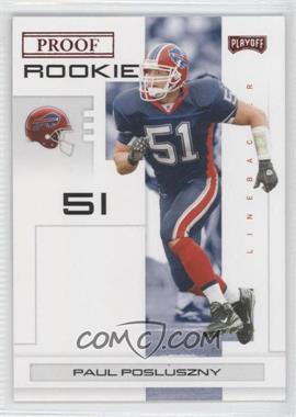 2007 Playoff NFL Playoffs - [Base] - Red Proof #157 - Paul Posluszny