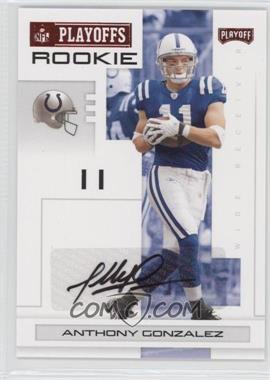 2007 Playoff NFL Playoffs - [Base] - Red Signatures #102 - Anthony Gonzalez /25