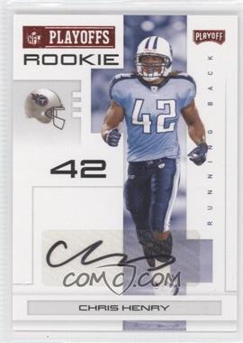 2007 Playoff NFL Playoffs - [Base] - Red Signatures #108 - Chris Henry /25