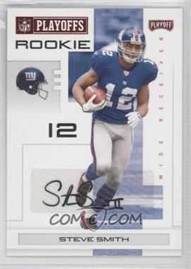 2007 Playoff NFL Playoffs - [Base] - Red Signatures #129 - Steve Smith /50