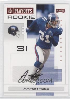 2007 Playoff NFL Playoffs - [Base] - Red Signatures #144 - Aaron Ross /91