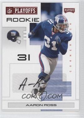 2007 Playoff NFL Playoffs - [Base] - Red Signatures #144 - Aaron Ross /91