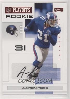 2007 Playoff NFL Playoffs - [Base] - Red Signatures #144 - Aaron Ross /91