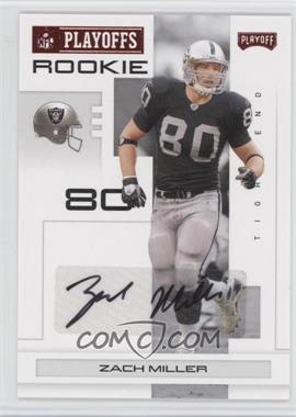 2007 Playoff NFL Playoffs - [Base] - Red Signatures #159 - Zach Miller /100