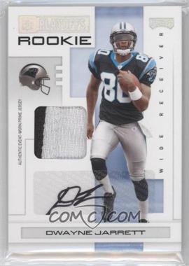 2007 Playoff NFL Playoffs - [Base] - Silver Materials Prime Signatures #111 - Dwayne Jarrett /25