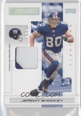 2007 Playoff NFL Playoffs - [Base] - Silver Materials Prime #63 - Jeremy Shockey /15