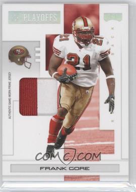 2007 Playoff NFL Playoffs - [Base] - Silver Materials Prime #86 - Frank Gore /15