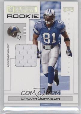 2007 Playoff NFL Playoffs - [Base] - Silver Materials #107 - Calvin Johnson /50